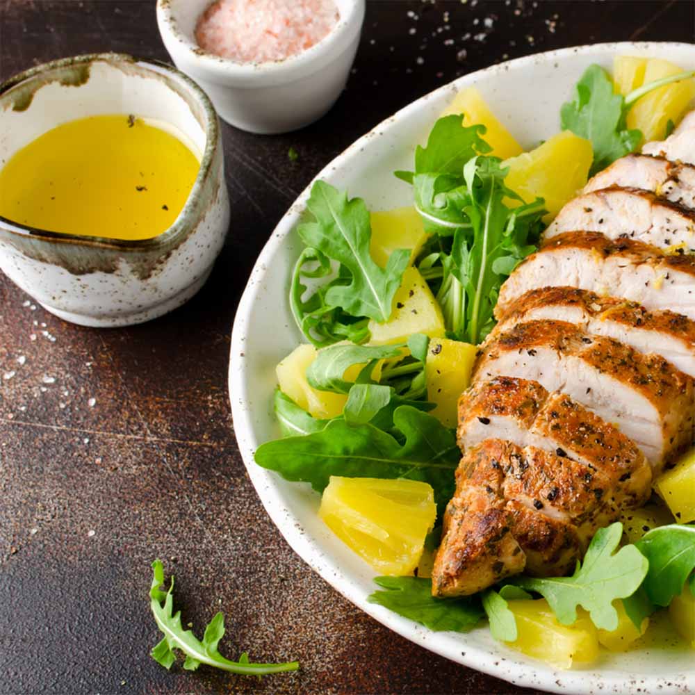 Grilled Chicken and Pineapple Salad