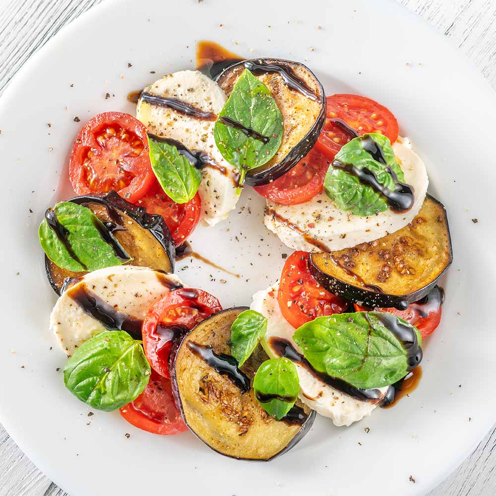 Eggplant Caprese Salad